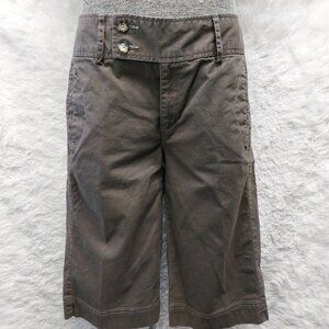 Eddie Bouer Women's Brown Vashon Fit Flat Front Short Size 12